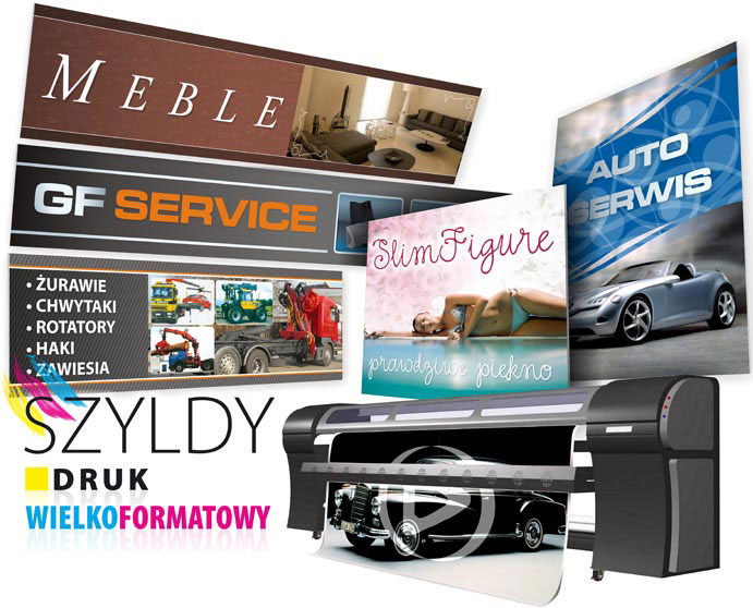 Szyldy, tablice reklamowe, Szczecin Szyldy, tablice reklamowe, Szczecin