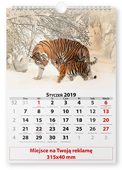 Kalendarium 2 - 13 planszowe na spirali - Zwierzęta