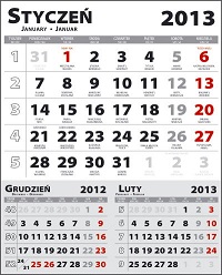 Kalendaria do kalendarzy biurkowych