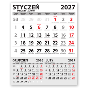(285x355) - kalendarium jednodzielne, 1 bloczek