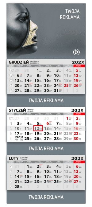 Kalendarze trójdzielne - standardowe (315x808) Kalendarze trójdzielne - standardowe (315x808)