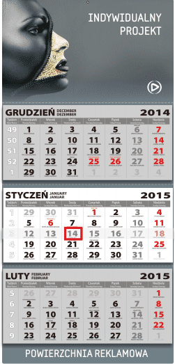 Kalendarze trójdzielne - mini (315x670) Kalendarze trójdzielne - mini (315x670)