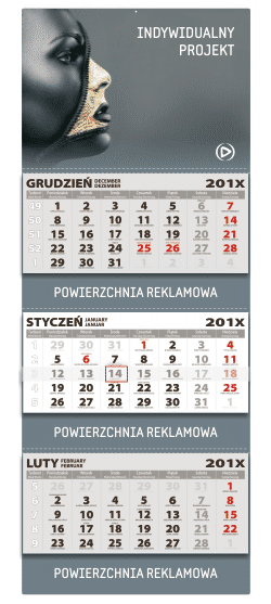 Kalendarze trójdzielne - standardowe (315x808) Kalendarze trójdzielne - standardowe (315x808)