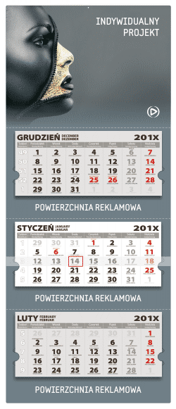 Kalendarze trójdzielne - duże (350x845) Kalendarze trójdzielne - duże (350x845)
