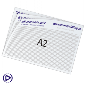 A2 - 52 kartkowe podkłady na biurko z kalendarzem