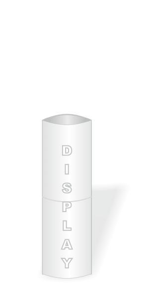 (500x1600) totem - stand reklamowy, eliptyczny, składany (500x1600) totem - stand reklamowy, eliptyczny, składany