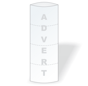 (900x2600) totem - stand reklamowy, eliptyczny, składany (900x2600) totem - stand reklamowy, eliptyczny, składany