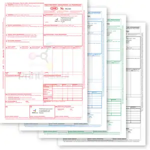 (210x297) Bloczek CMR, 25 kpl. 1+3, papier biały, druk KOLOR
