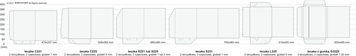 Teczki ofertowe, firmowe - cennik druku Teczki ofertowe, firmowe w ofercie drukarni - cennik